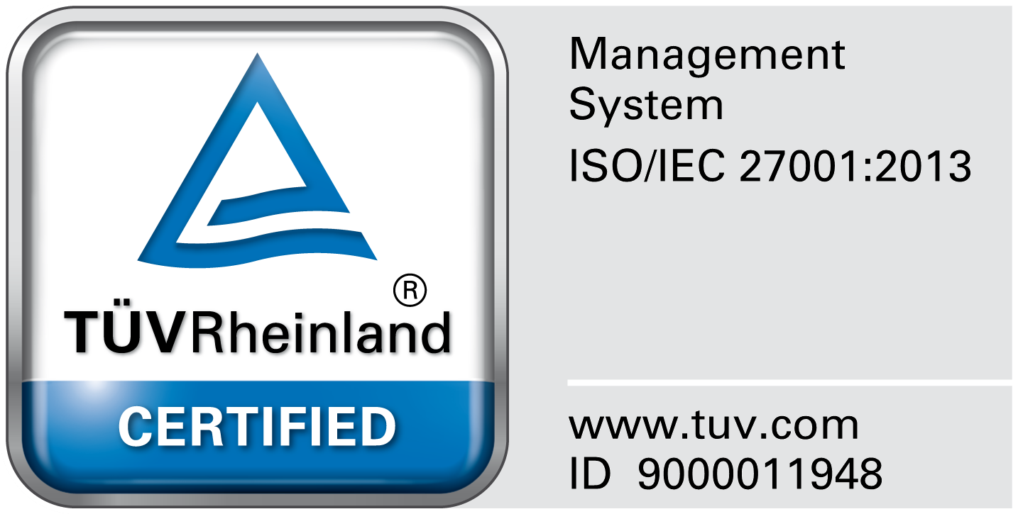 ISO/IEC 270001 certificate